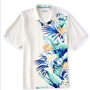 NWT Tommy Bahama Mens Size Large Paradise Vines Short Sleeve Woven Camp Shirt